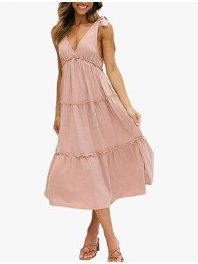 NWT Billy J Carla MIDI Dress Size 10 Pink